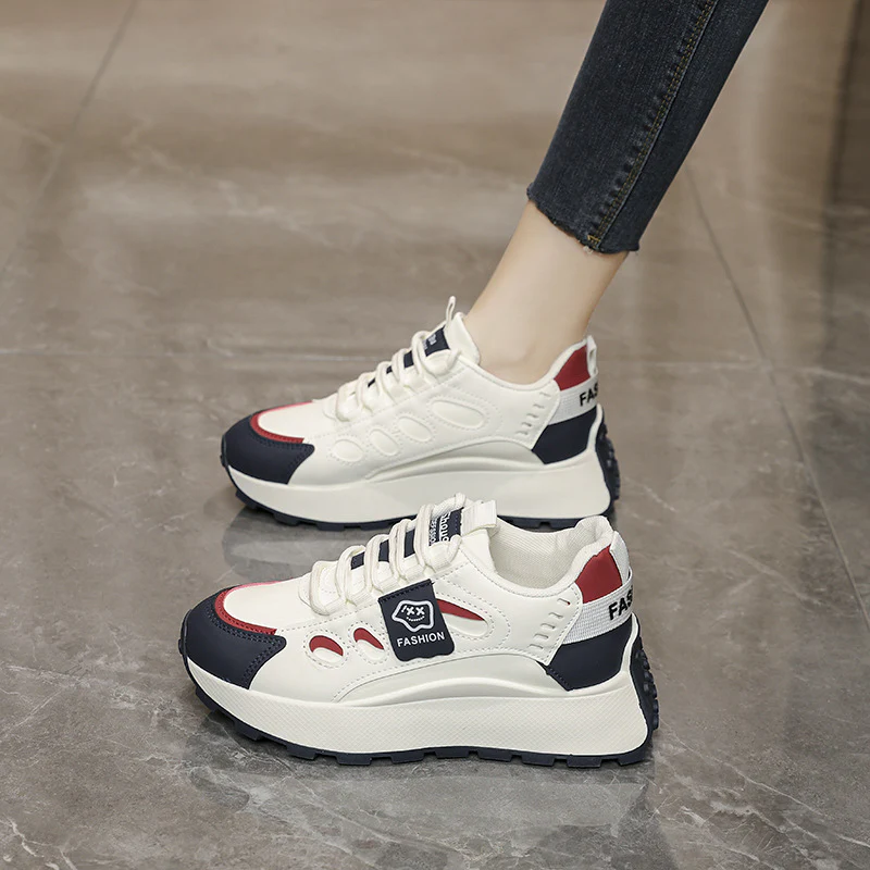 Damen Trendige Sneakers mit stylishem Plateausohlen-Design Heidi Mode - Image 7