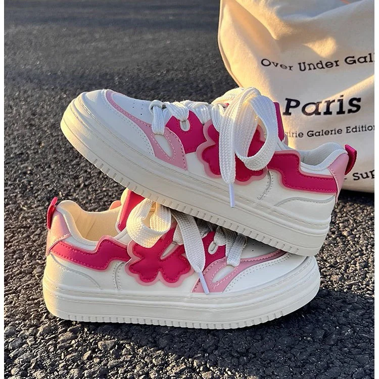 Damen Trendige Sneakers mit verspieltem Blüten-Design und bequemer Sohle Heidi Mode - Image 2