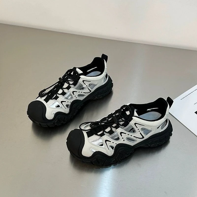 Damen trendige Sportsneaker mit atmungsaktiver Mesh-Oberfläche und stabiler Profilsohle Heidi Mode - Image 4