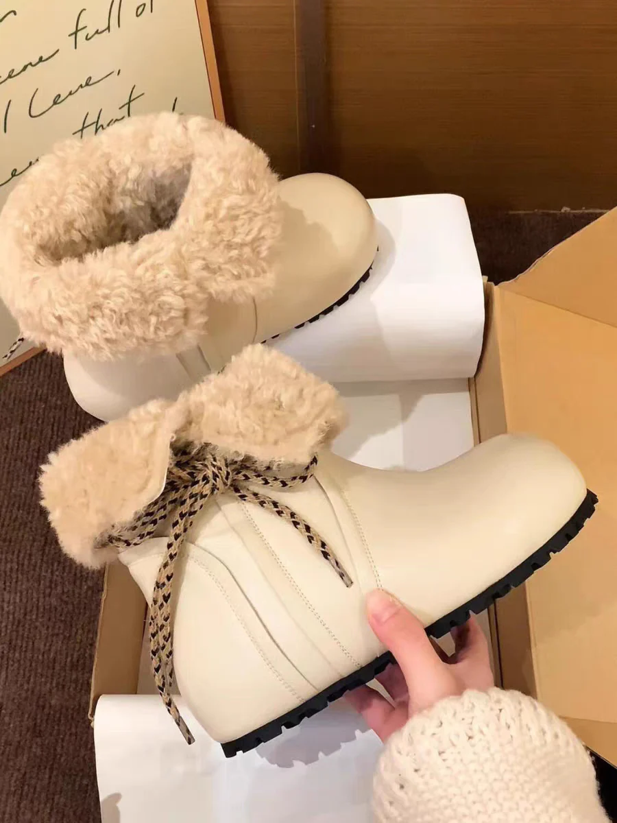 Damen Trendige Winterboots mit kuscheligem Innenfutter und stylischer Schnürung Heidi Mode - Image 7