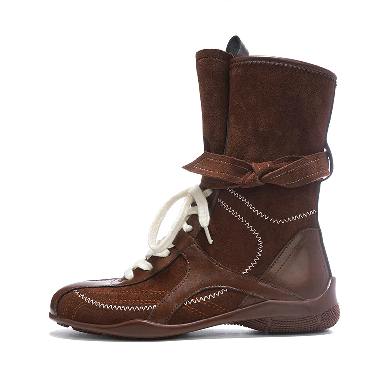 Damen trendige Winterstiefel mit innovativem Schnürsystem und eleganter Gummisohle Heidi Mode - Image 6