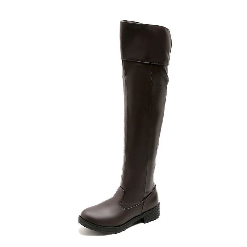 Damen Überknie Stiefel mit elastischer Leiste und rutschfester Sohle Heidi Mode - Image 5