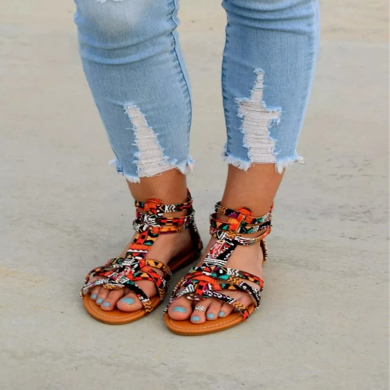 Damen Urbanen Geflochtenen Sandalen Heidi Mode - Image 3
