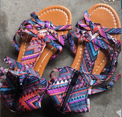Damen Urbanen Geflochtenen Sandalen Heidi Mode - Image 6