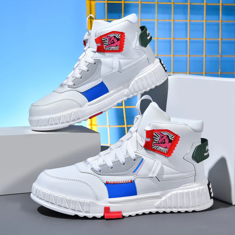 Damen Urbaner High-Top Sneaker mit innovativem Design und rutschfester Sohle Heidi Mode
