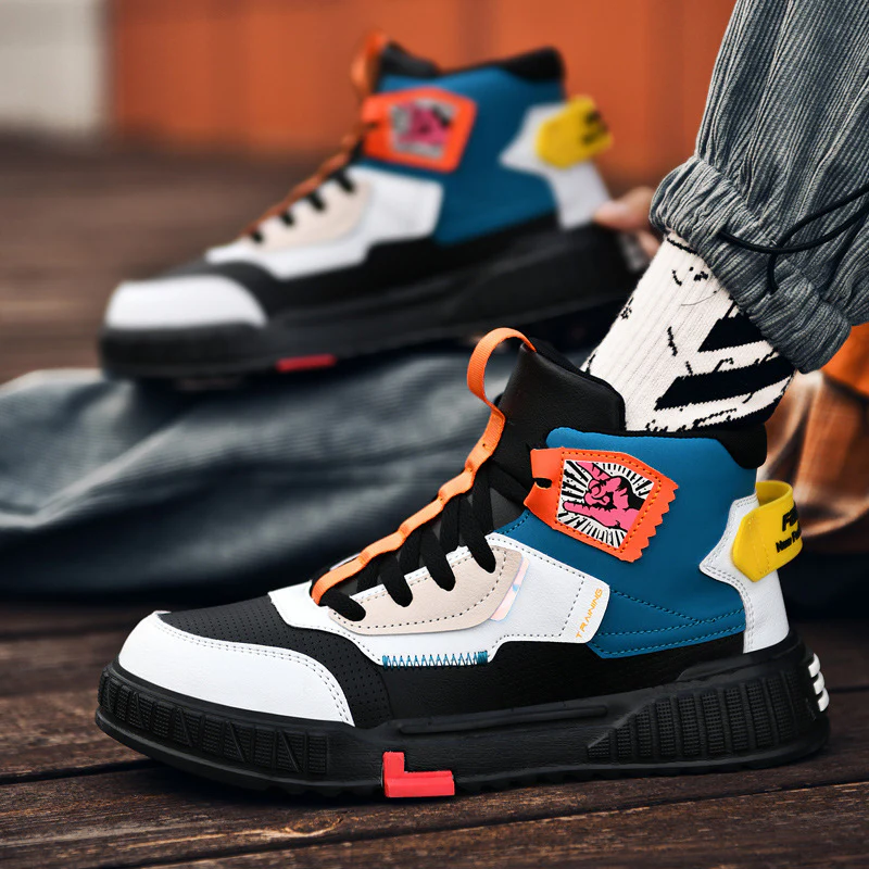 Damen Urbaner High-Top Sneaker mit innovativem Design und rutschfester Sohle Heidi Mode - Image 3
