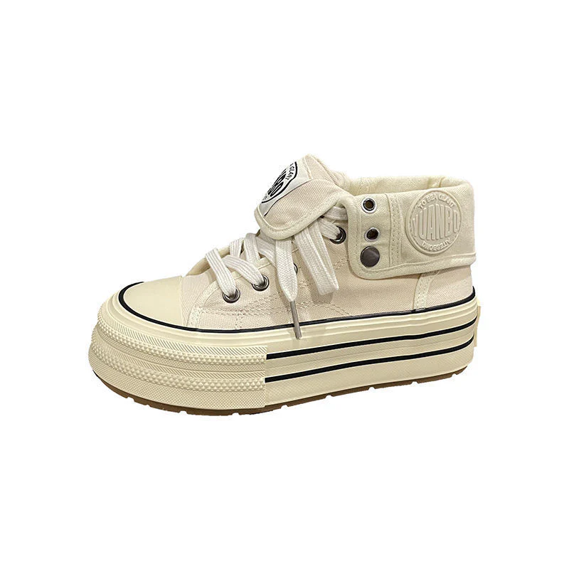 Damen Urbaner High-Top Sneaker mit stylischer Zierschnürung Heidi Mode - Image 5