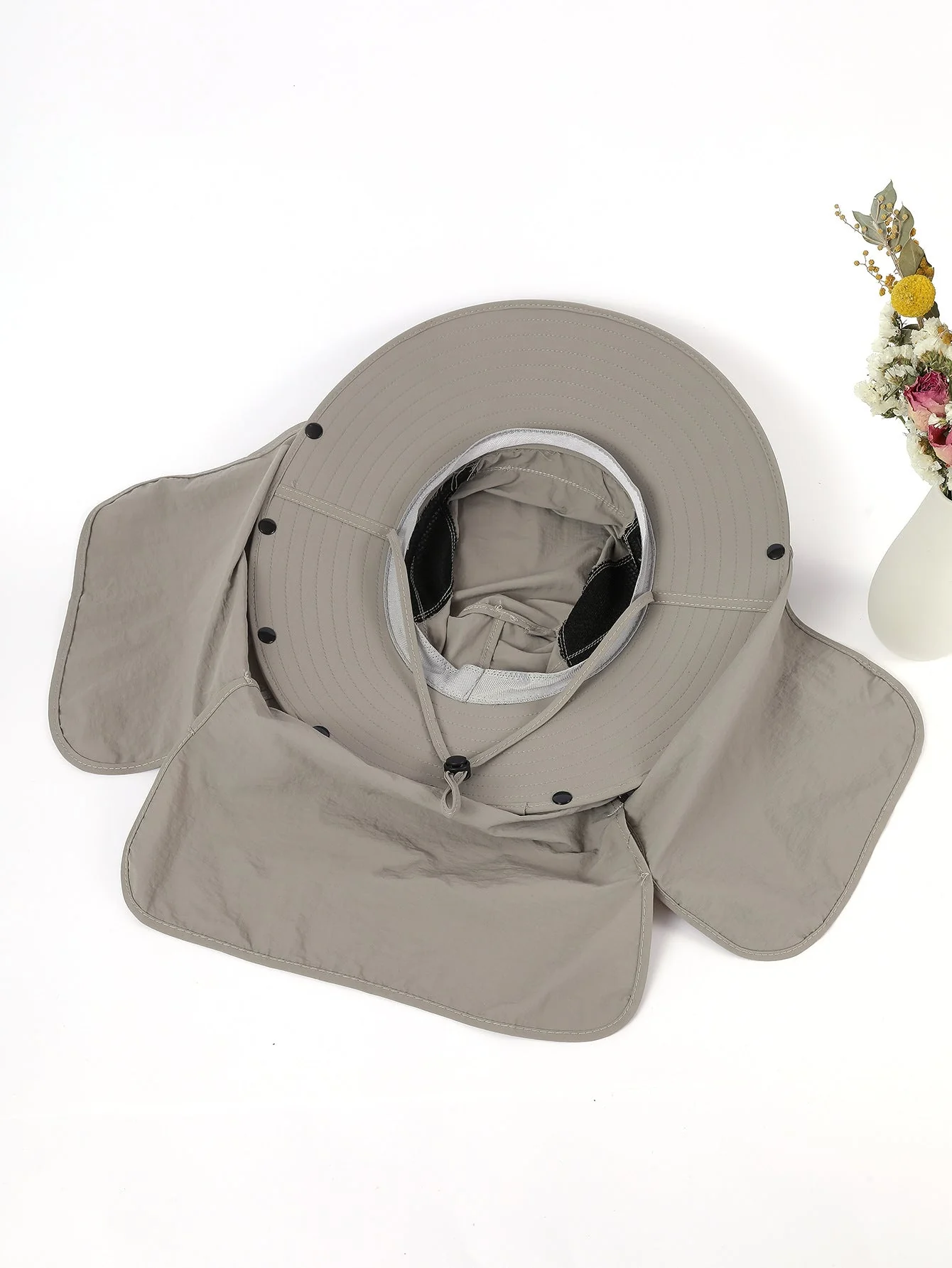 Damen Uv-Schutz Fischerhut mit Abnehmbarer Nackenabdeckung und Atmungsaktiver Netzstruktur Heidi-Mode - Image 5