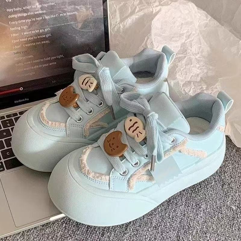 Damen Verspielte Chunky Sneakers mit lustigen Tierapplikationen und bequemer Sohle Heidi Mode