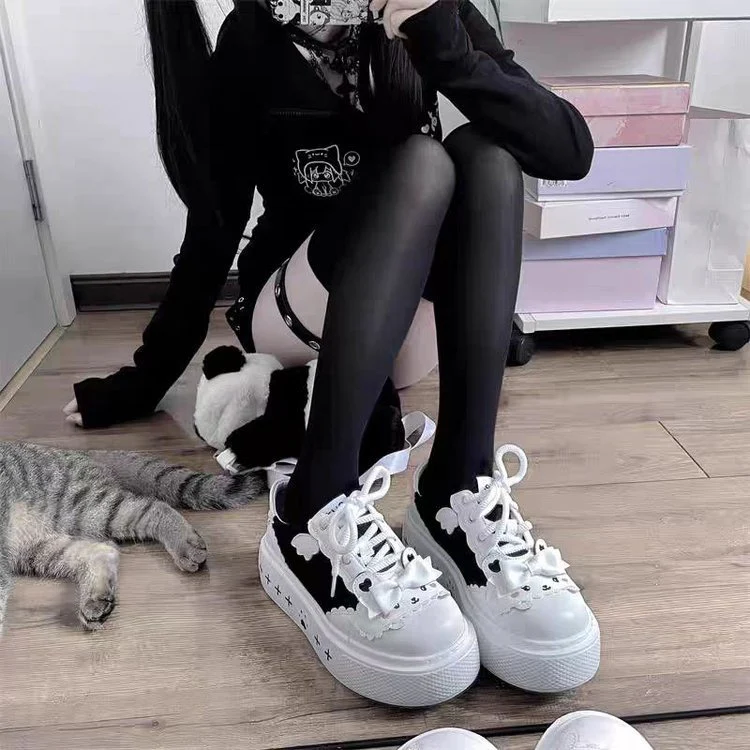 Damen Verspielte Sneakers mit niedlichem Tierdesign und bequemer Sohle Heidi Mode - Image 2