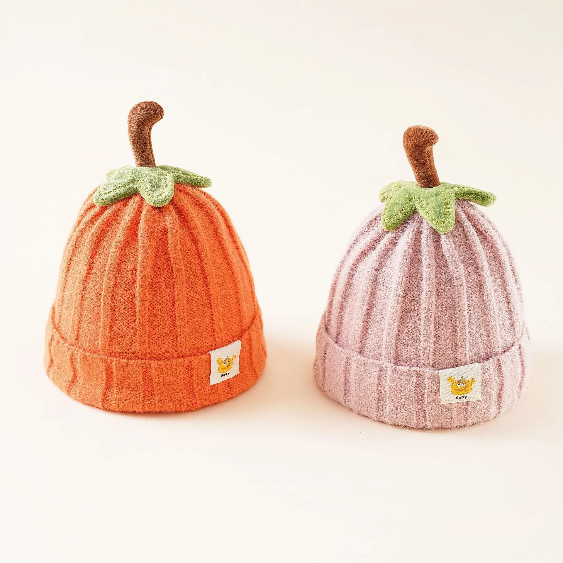 Damen Verspielter Baby-Mütze Im Kürbis-Design Heidi-Mode