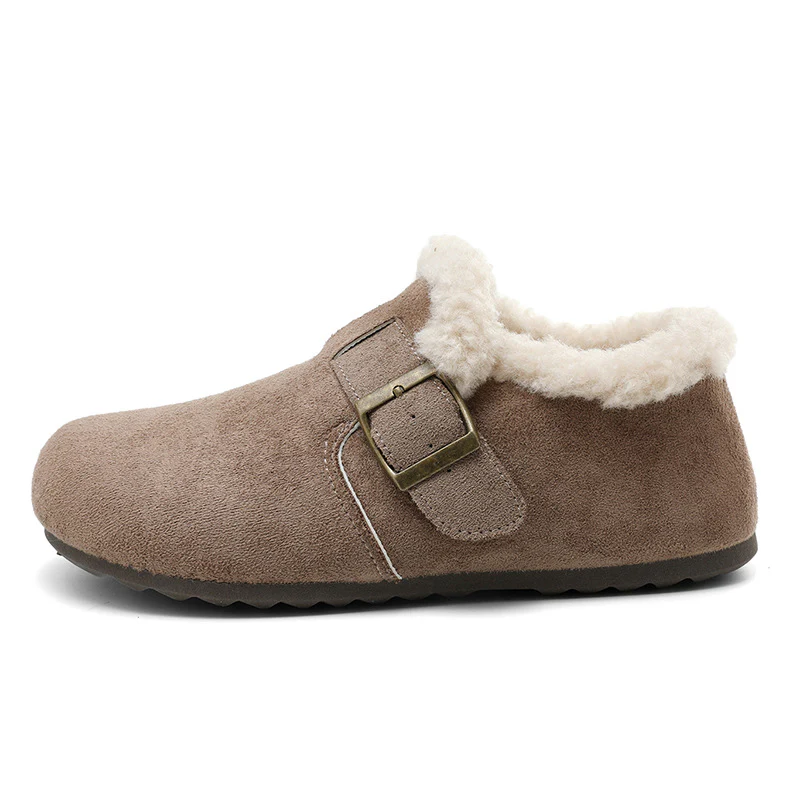 Damen warme Clogs mit kuscheligem Innenfutter und modischem Schnallenverschluss Heidi Mode - Image 5