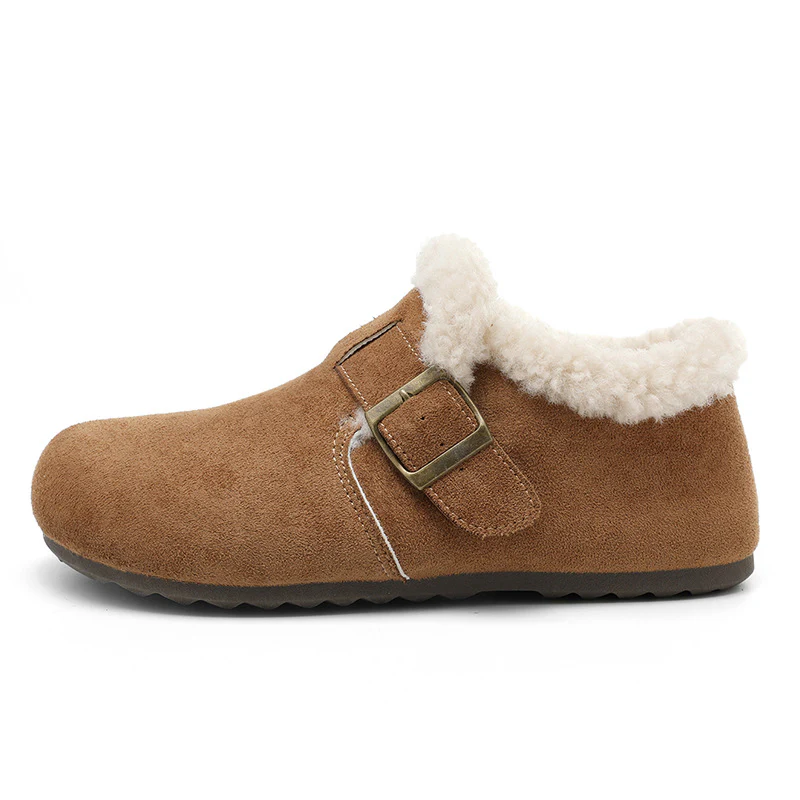 Damen warme Clogs mit kuscheligem Innenfutter und modischem Schnallenverschluss Heidi Mode - Image 7