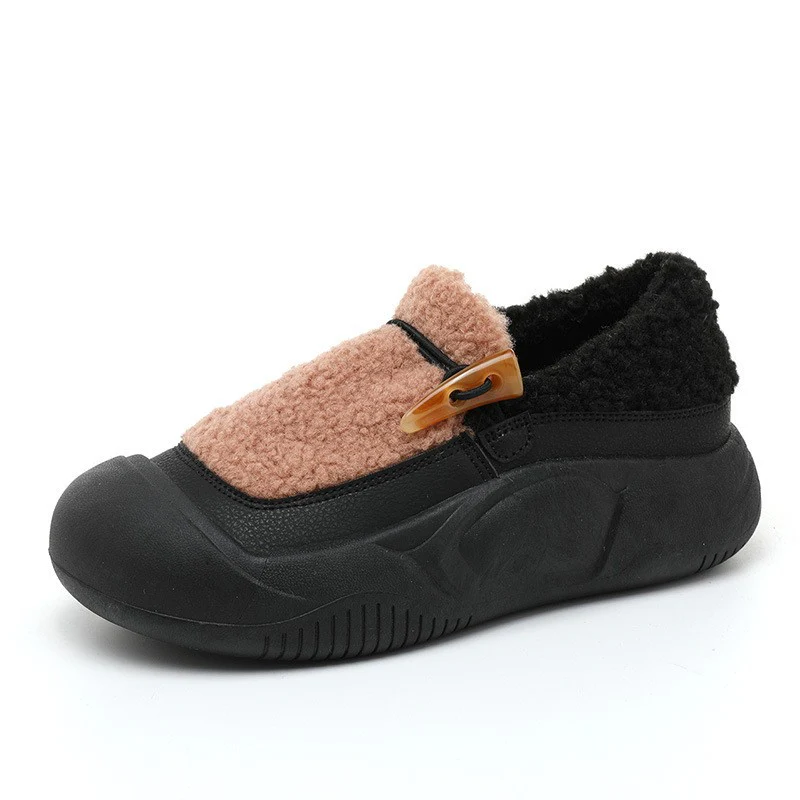 Damen warme Hausschuhe mit praktischer Schnalle und rutschfester Sohle Heidi Mode