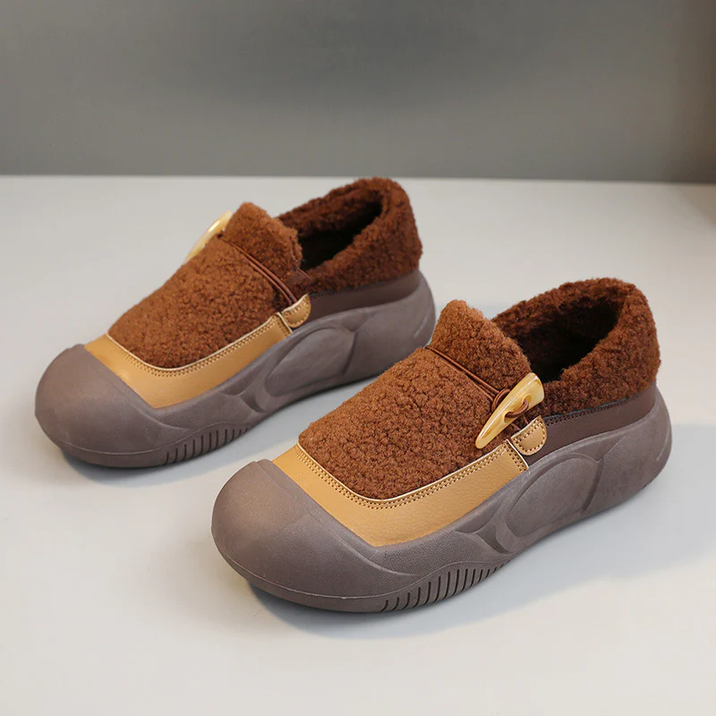 Damen warme Hausschuhe mit praktischer Schnalle und rutschfester Sohle Heidi Mode - Image 6
