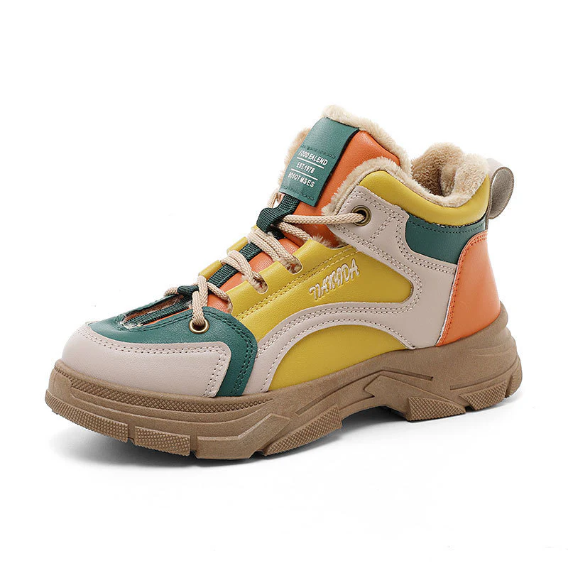 Damen warme High-Top Sneaker mit kuscheligem Innenfutter Heidi Mode - Image 5