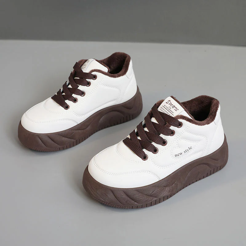 Damen warme High-Top Sneakers mit dämpfendem Innenfutter und rutschfester Laufsohle Heidi Mode - Image 6