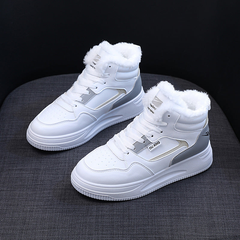 Damen warme High-Top Sneakers mit kuscheligem Innenfutter Heidi Mode - Image 6