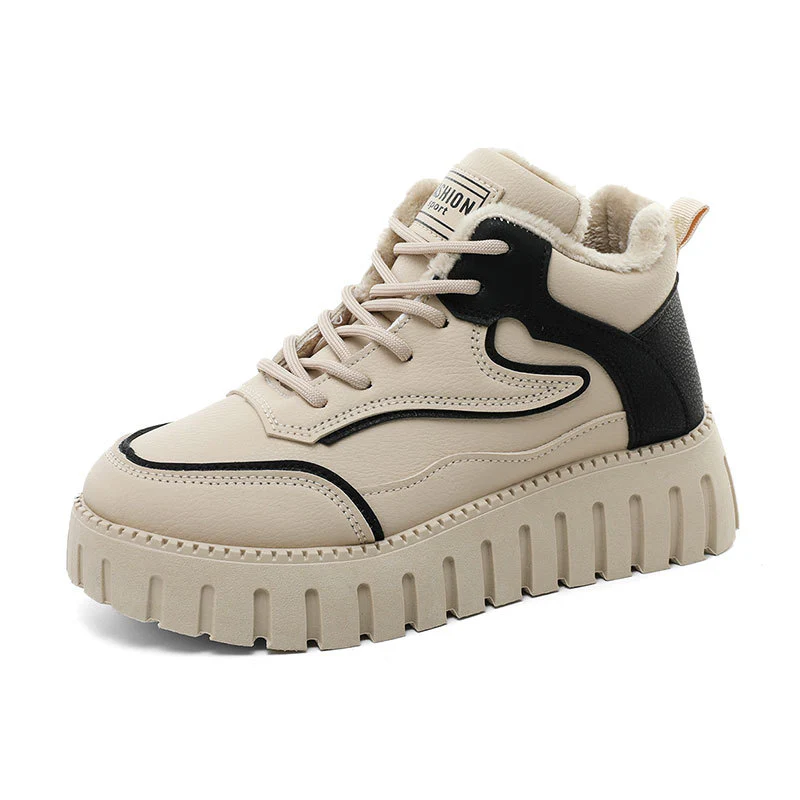 Damen warme High-Top Sneakers mit kuscheligem Innenfutter und innovativem Sohlenprofil Heidi Mode - Image 5