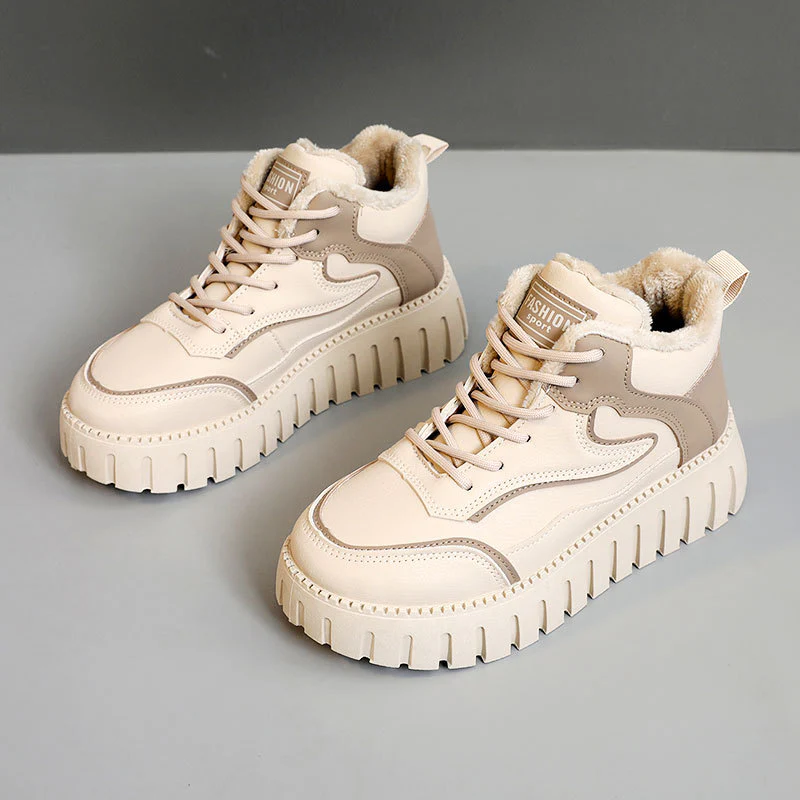 Damen warme High-Top Sneakers mit kuscheligem Innenfutter und innovativem Sohlenprofil Heidi Mode - Image 8