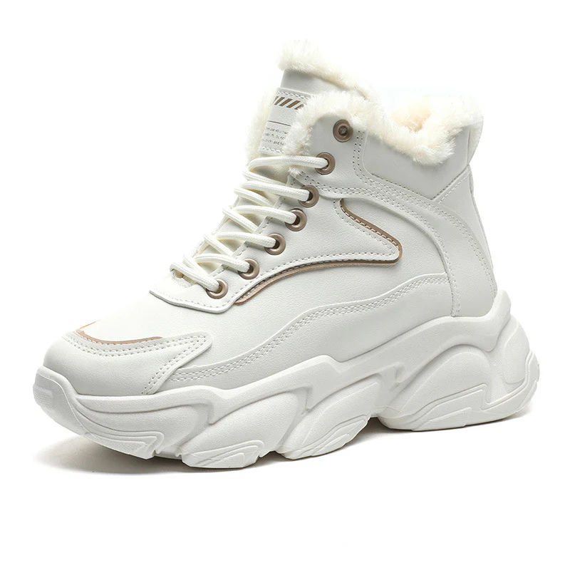 Damen warme High-Top Sneakers mit kuscheligem Innenfutter und robustem Sohlenprofil Heidi Mode - Image 5
