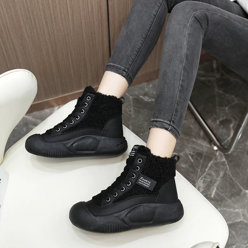 Damen warme High-Top Stiefel mit kuscheligem Innenfutter und rutschfester Sohle Heidi Mode - Image 4