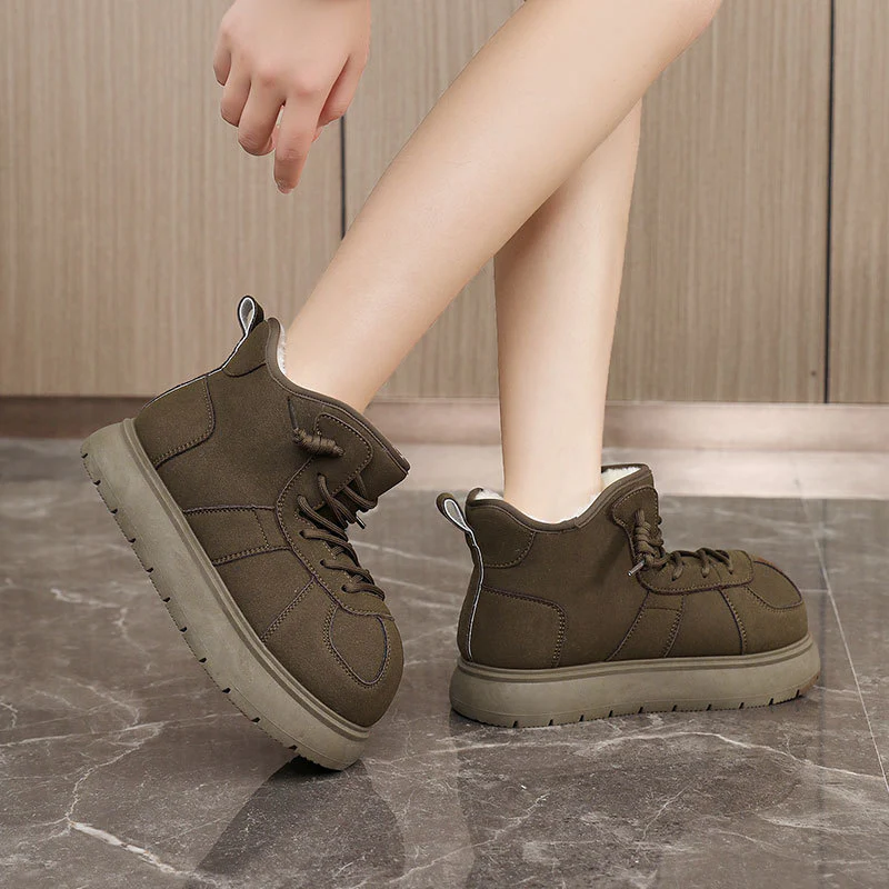 Damen warme hochgeschnittene Sneakers mit kuscheligem Innenfutter Heidi Mode - Image 4