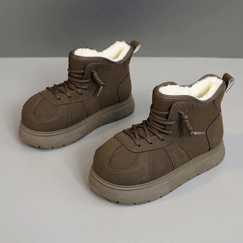 Damen warme hochgeschnittene Sneakers mit kuscheligem Innenfutter Heidi Mode - Image 6