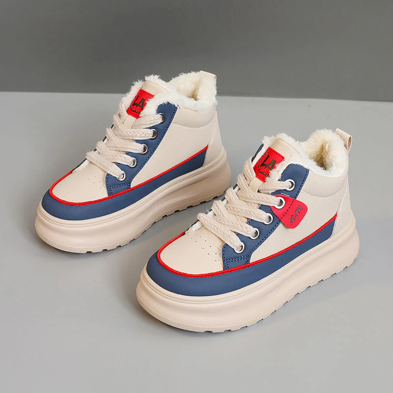 Damen warme und bequeme Sneakers mit flauschigem Innenfutter Heidi Mode - Image 8