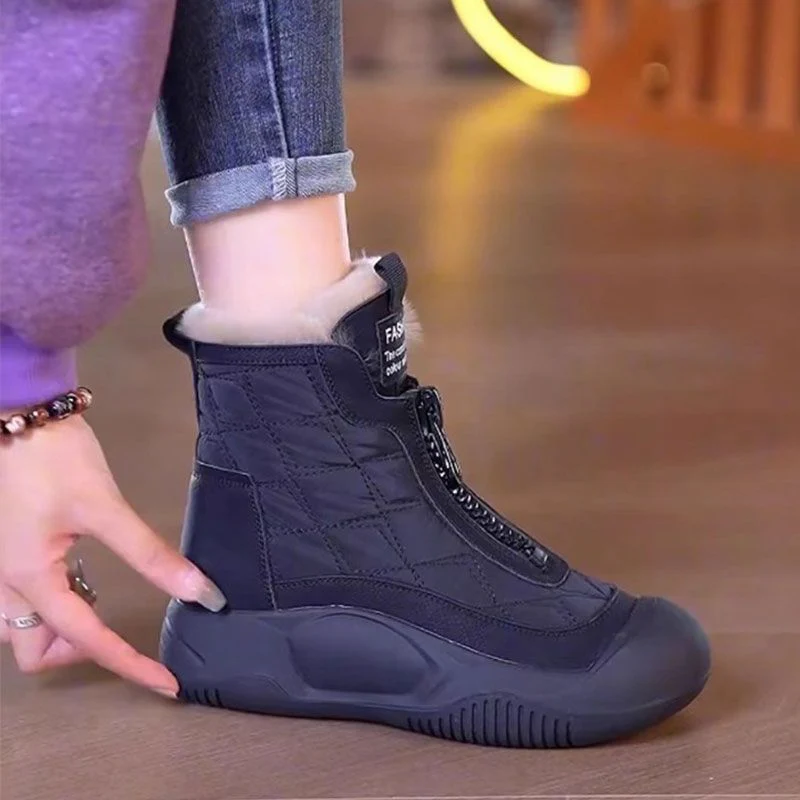 Damen warme Winterboots mit praktischer Reißverschlussöffnung und kuscheligem Innenfutter Heidi Mode - Image 2