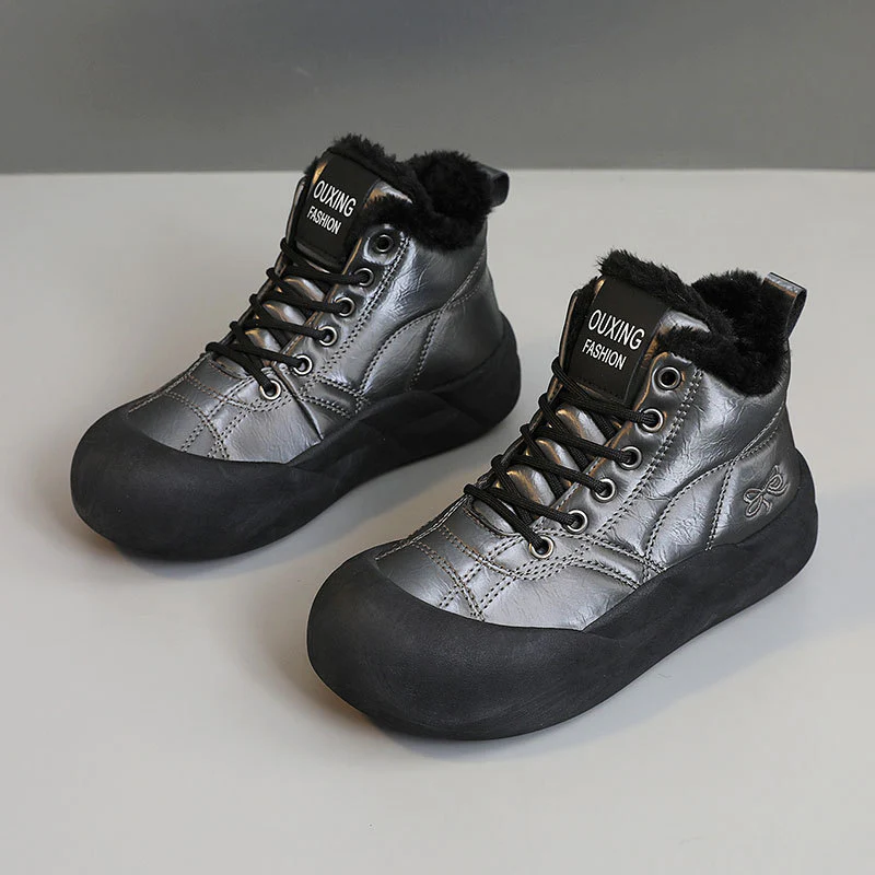 Damen warme Winterschuhe mit kuscheligem Innenfutter und rutschfester Sohle Heidi Mode