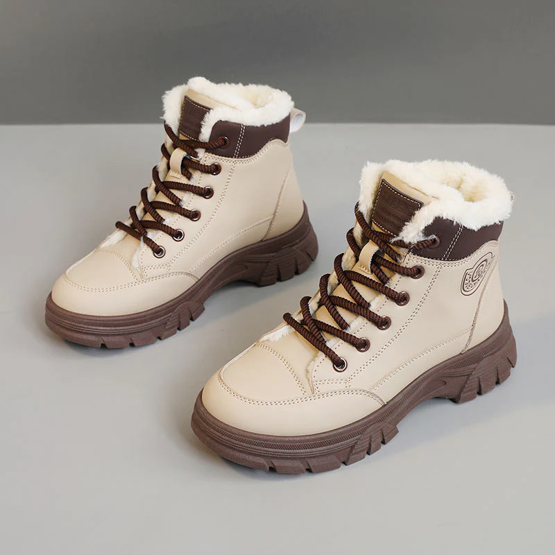 Damen warme Winterstiefel mit flauschigem Innenfutter und rutschfester Sohle Heidi Mode - Image 6