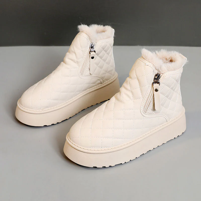 Damen Warmgefütterte Ankle Boots mit innovativem Reißverschluss Heidi Mode - Image 6