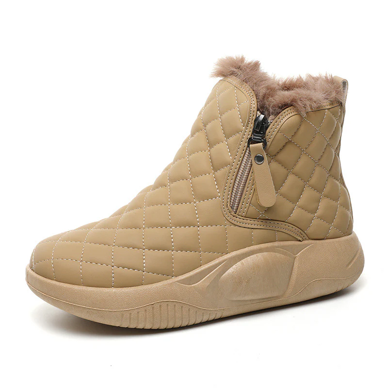 Damen Warmgefütterte Winterstiefel mit praktischem Reißverschluss und rutschfester Sohle Heidi Mode - Image 5