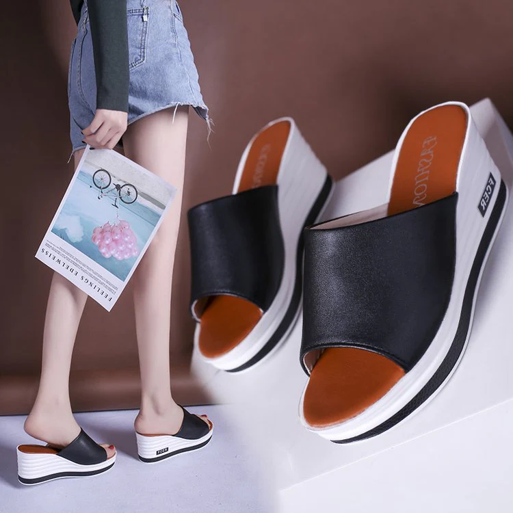 Damen Wedge-Pantoletten mit Komfortabler Sohle und Modernem Design Heidi-Mode - Image 2