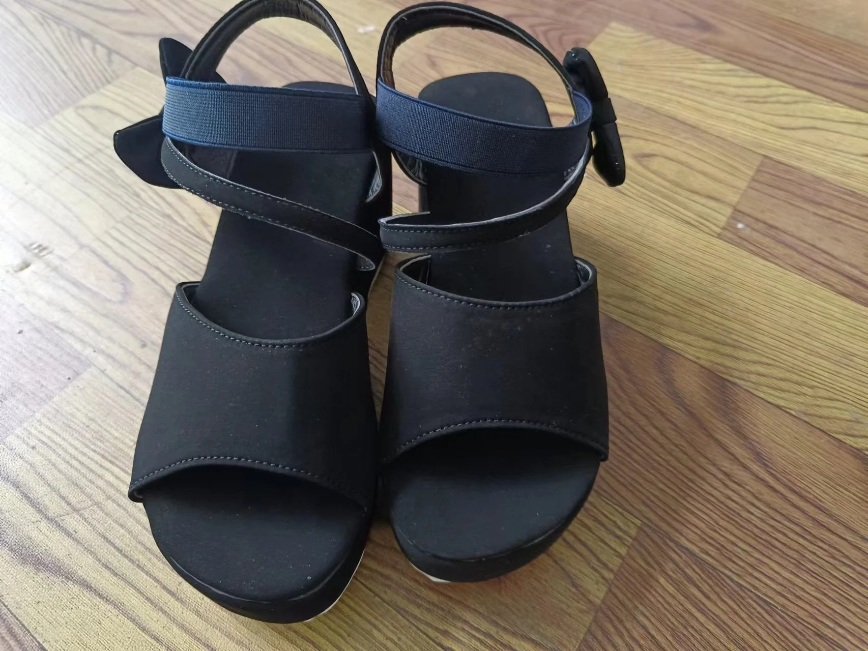 Damen Wedge-Sandalen mit Eleganter Schleifenapplikation und Rutschfester Sohle Heidi-Mode - Image 5