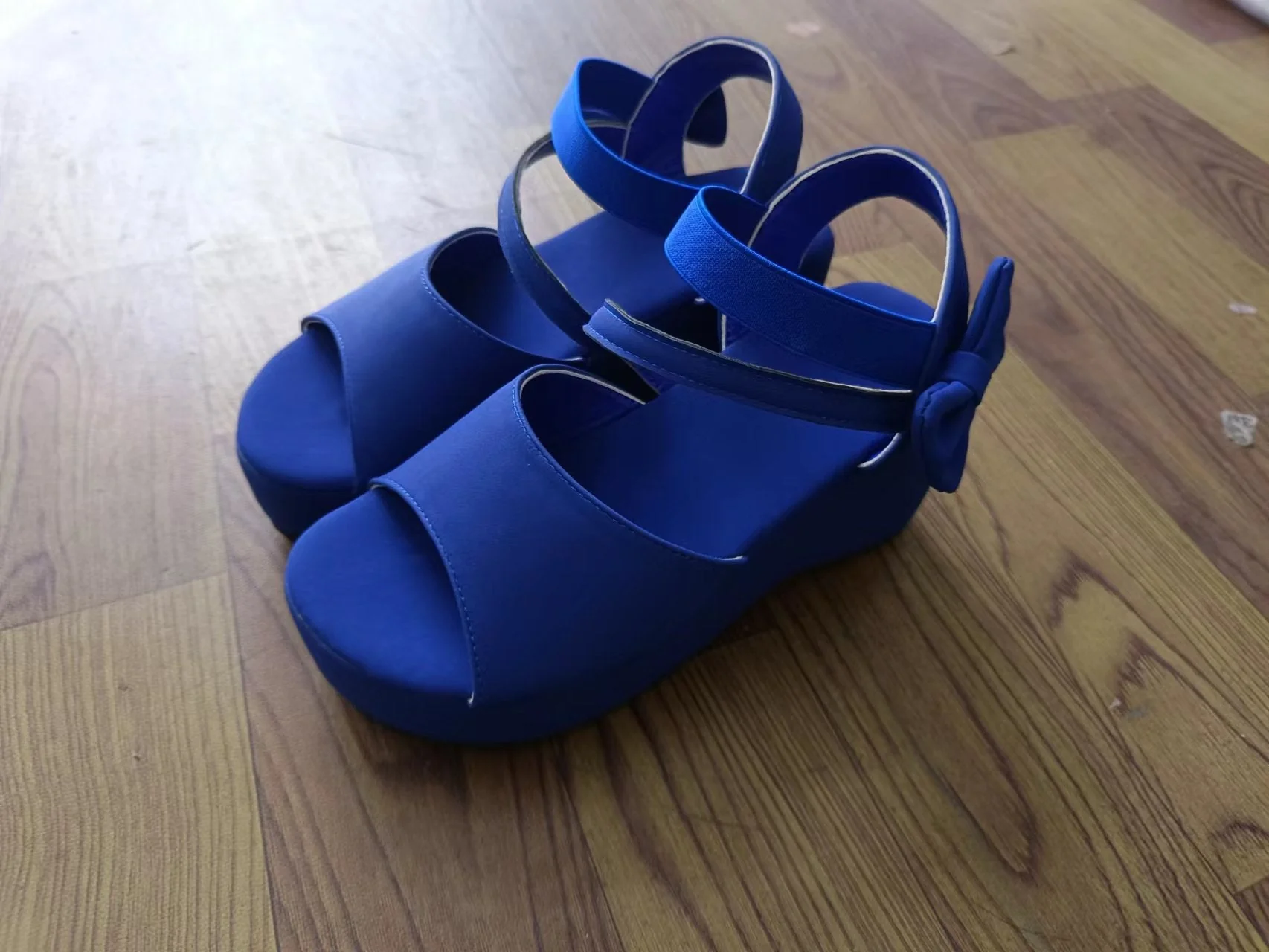 Damen Wedge-Sandalen mit Eleganter Schleifenapplikation und Rutschfester Sohle Heidi-Mode - Image 8