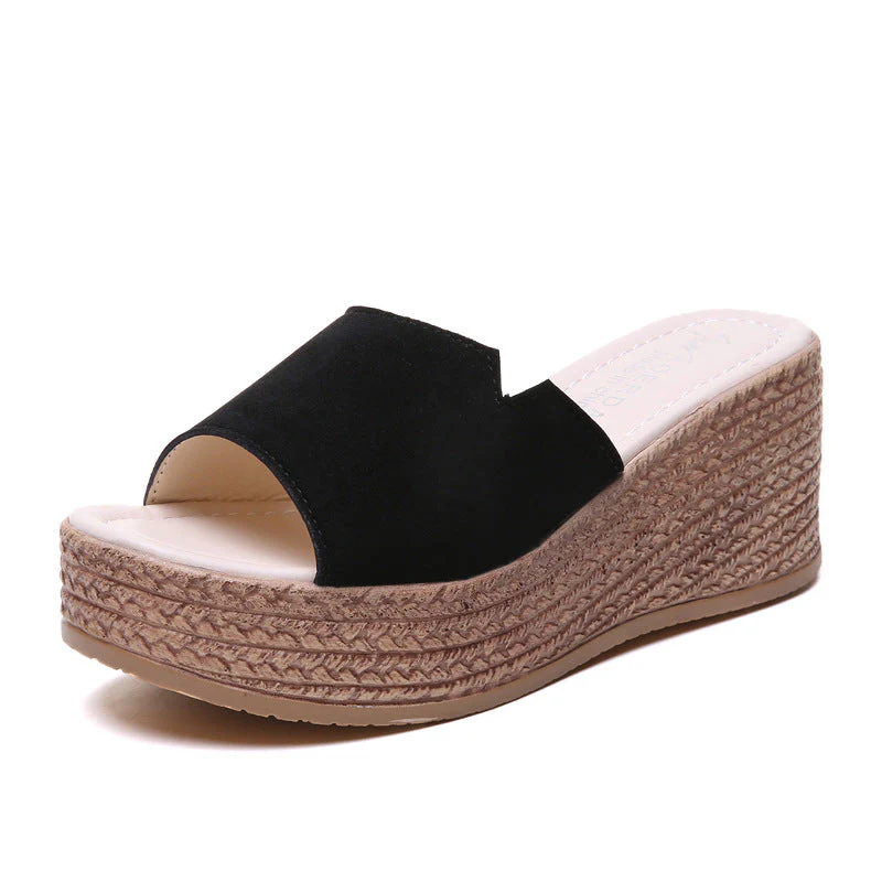 Damen Wedge-Sandalen mit Modernem Überkreuz-Design und Rutschfester Sohle Heidi-Mode - Image 8