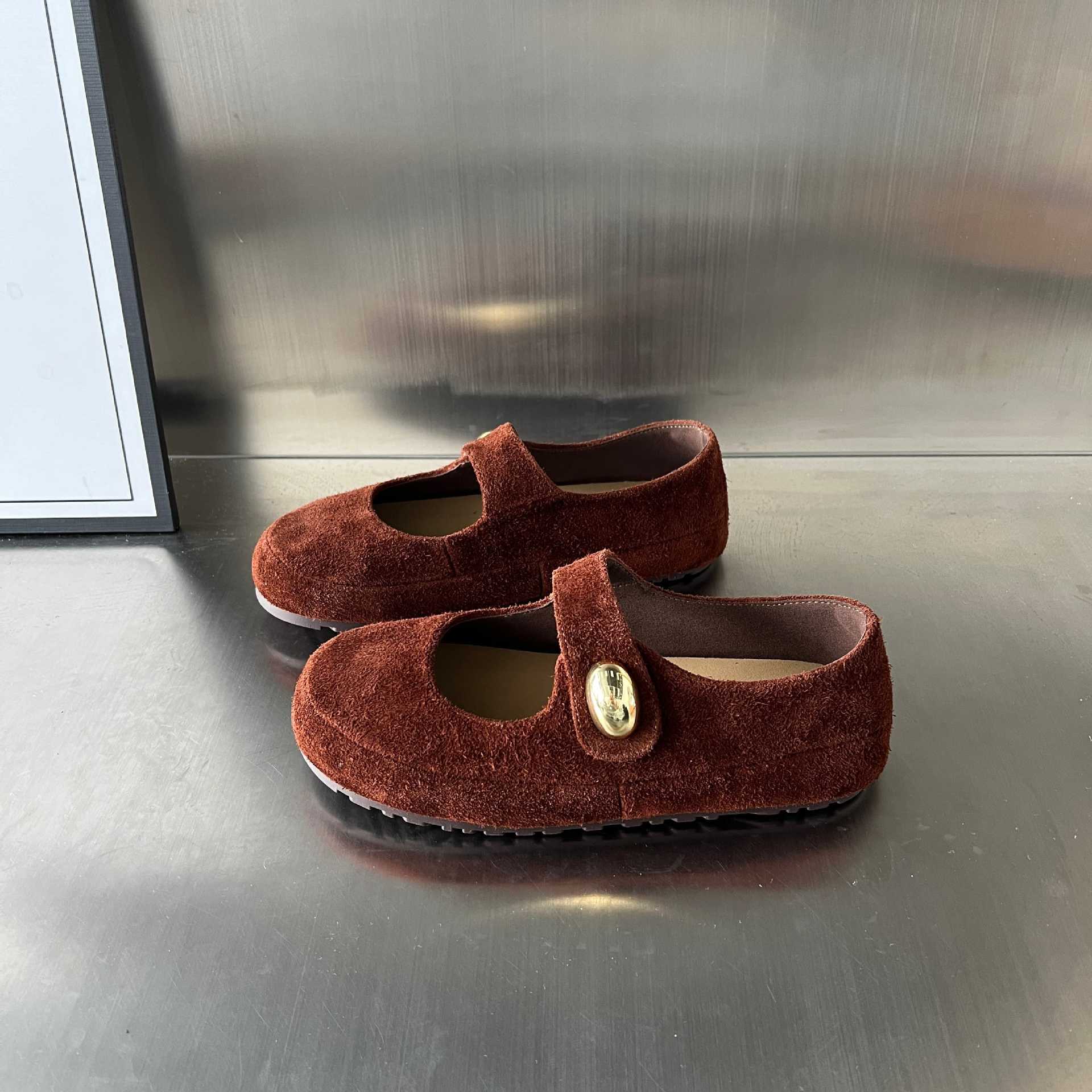 Damen Weiche Mokassins mit praktischem Riemenverschluss und luxuriösem Wildleder Heidi Mode - Image 6
