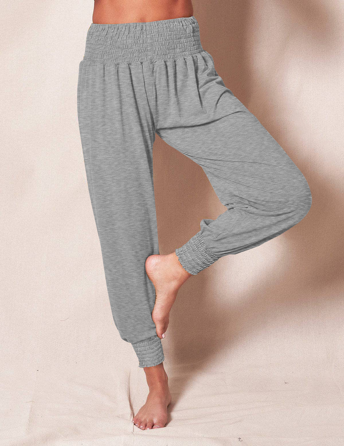 Damen Weiche und Bequeme Relax-Hosen mit Elastischem Bund und Buntem Design Heidi-Mode - Image 11