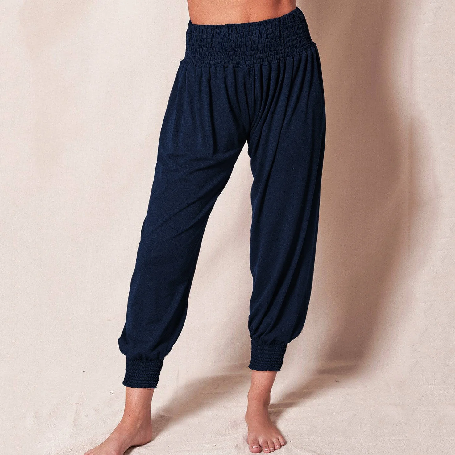 Damen Weiche und Bequeme Relax-Hosen mit Elastischem Bund und Buntem Design Heidi-Mode - Image 6