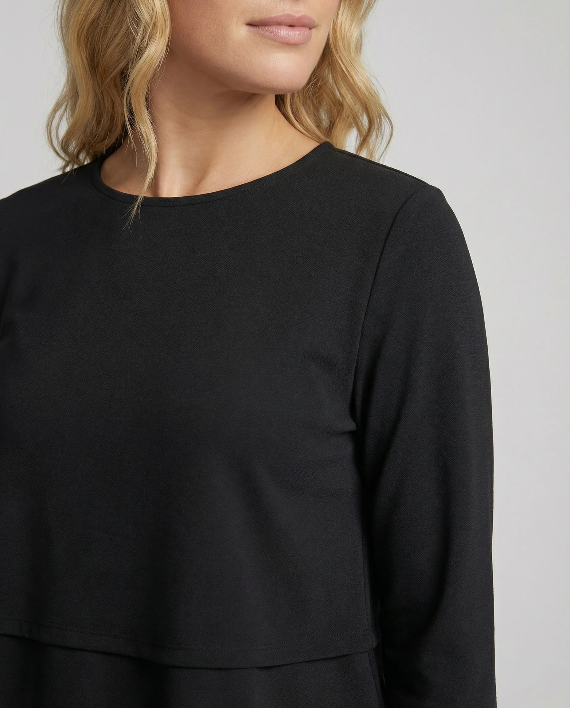 Damen Weiße Strickjacke Polo Stil Zweiteiliges Lounge-Set mit weitem Hosenbein und Oversize-Oberteil Heidi Mode - Image 2