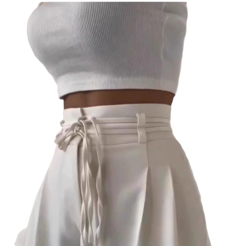 Damen Weite Hochbund-Hose mit raffinierter Drapierung Heidi-Mode - Image 5