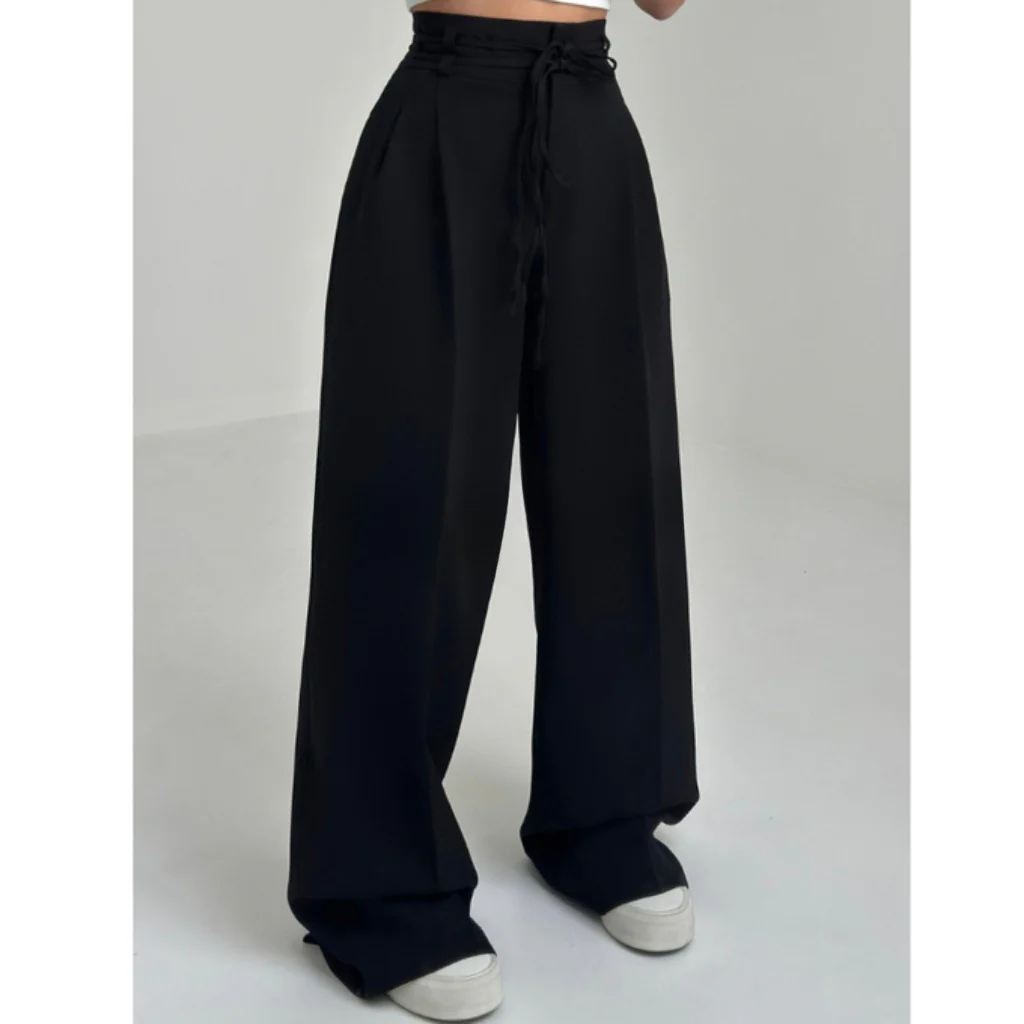 Damen Weite Hochbund-Hose mit raffinierter Drapierung Heidi-Mode - Image 8