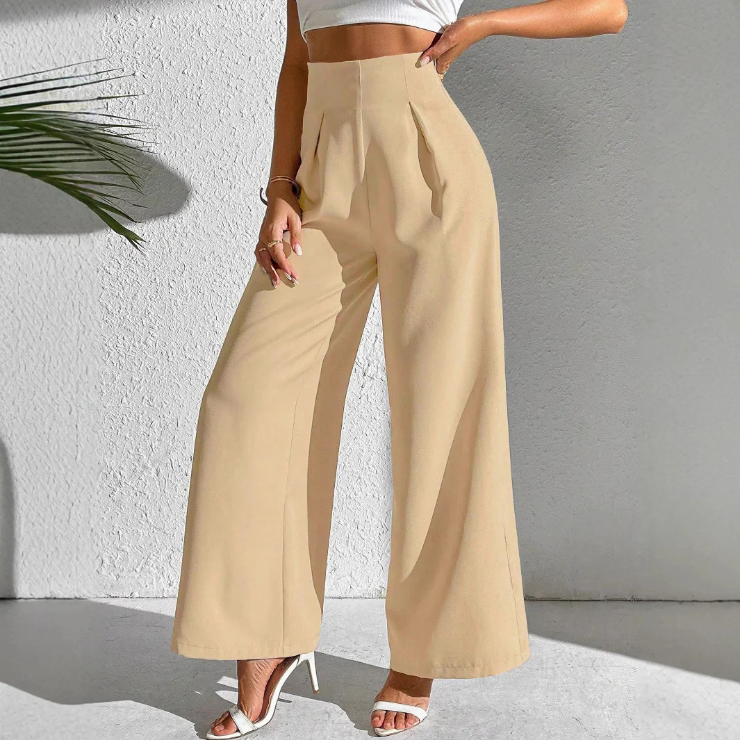 Damen Weite Palazzo-Hose mit elegantem Schnitt und hohen Taillenbund Heidi-Mode - Image 4