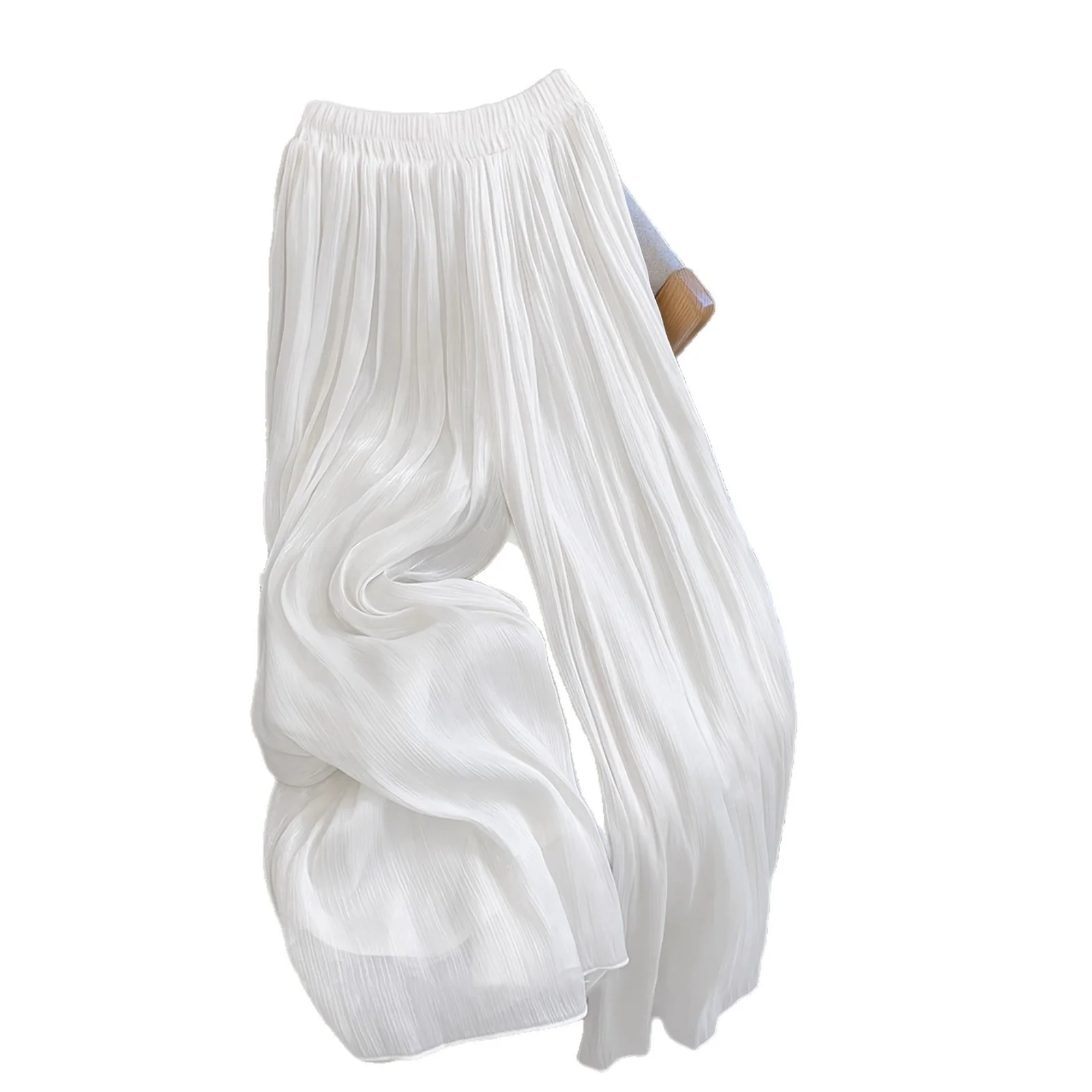 Damen Weite Plissee-Hose mit elastischem Taillenbund Heidi-Mode - Image 5