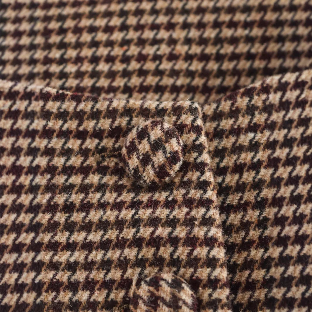 Damen Weste mit elegantem Karomuster und Knopfdetails Heidi-Mode - Image 4