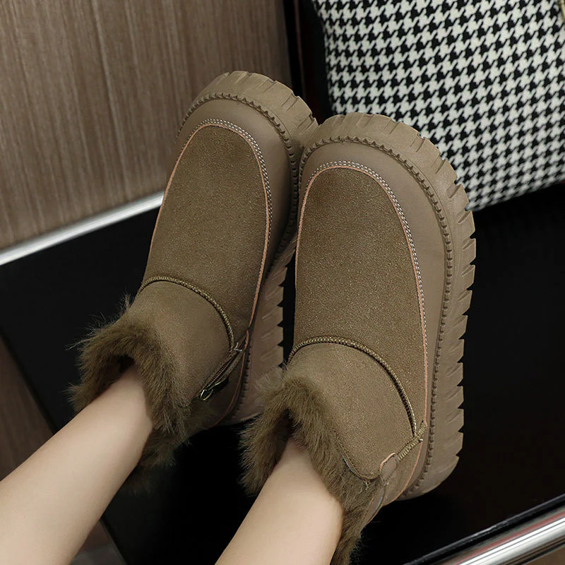 Damen Winter boots mit warmem Kunstfell und rutschfester Sohle Heidi Mode - Image 3