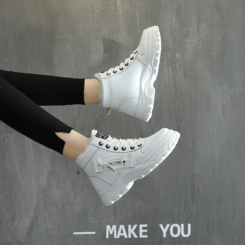 Damen Winter Sneaker mit kuscheligem Innenfutter und robustem Sohlenprofil Heidi Mode - Image 4