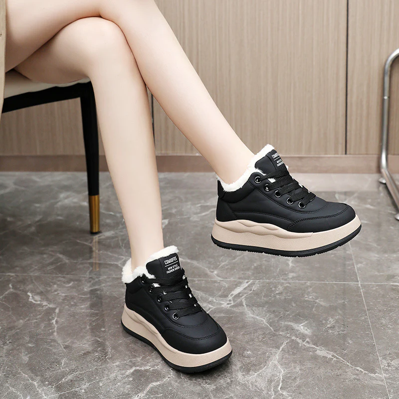 Damen Winter Sneaker mit kuscheligem Innenfutter und rutschfester Sohle Heidi Mode - Image 4